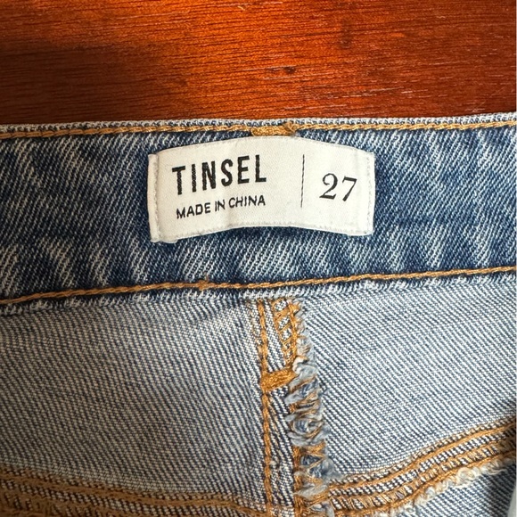 Tinsel Straight Ankle High Waist Mom Jeans- Size 27 - Picture 8 of 9